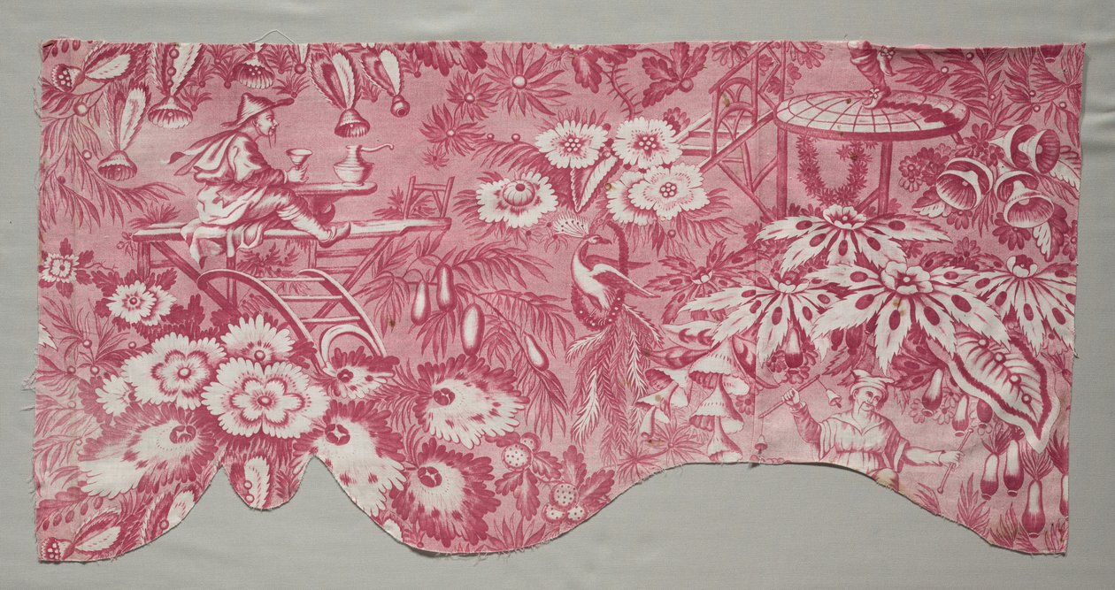 Mědirytinový tištěný textil, počátek 19. století. od Unbekannt