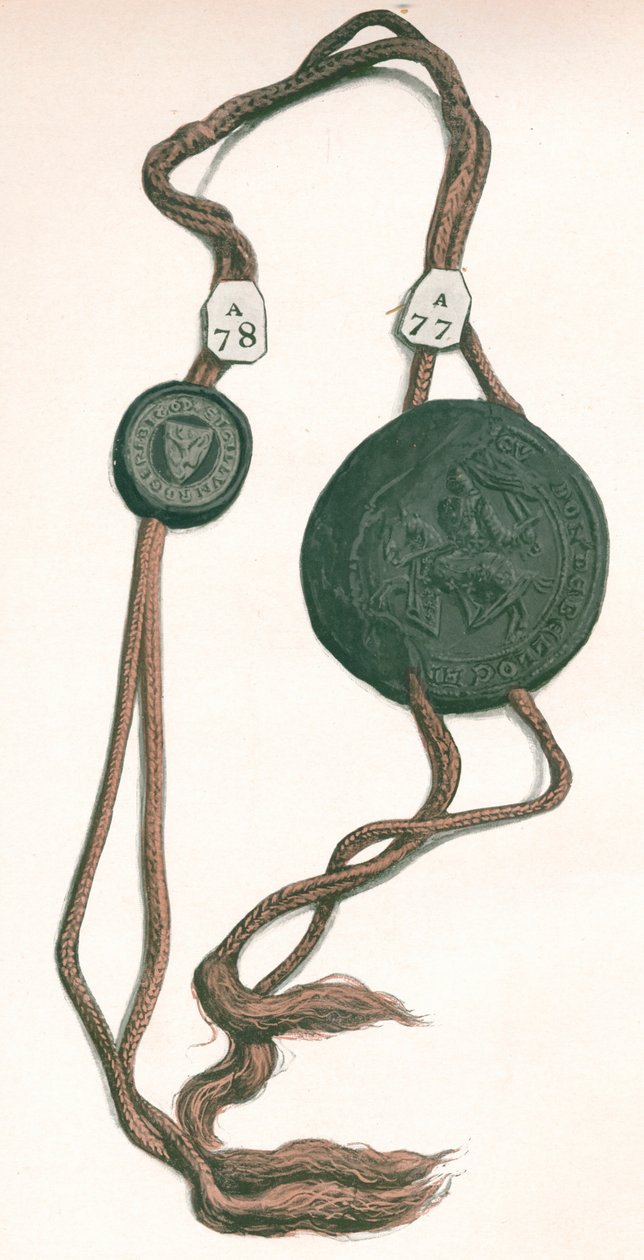 Cord III Roger Bigod, hrabě z Norfolku, & Guy de Beauchamp, hrabě z Warwicku, 1904 od Unbekannt