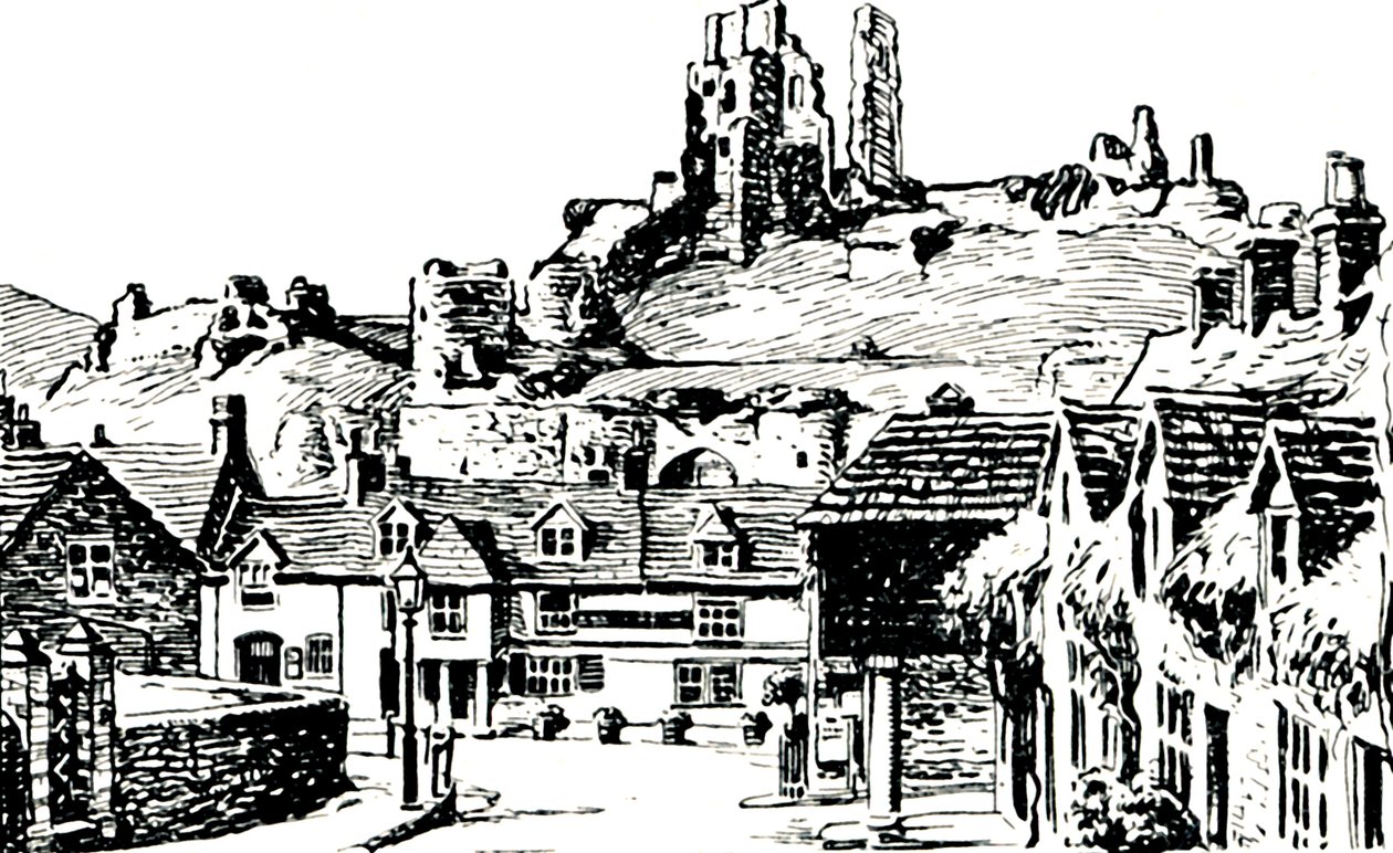Corfe Village, 1929 od Unbekannt