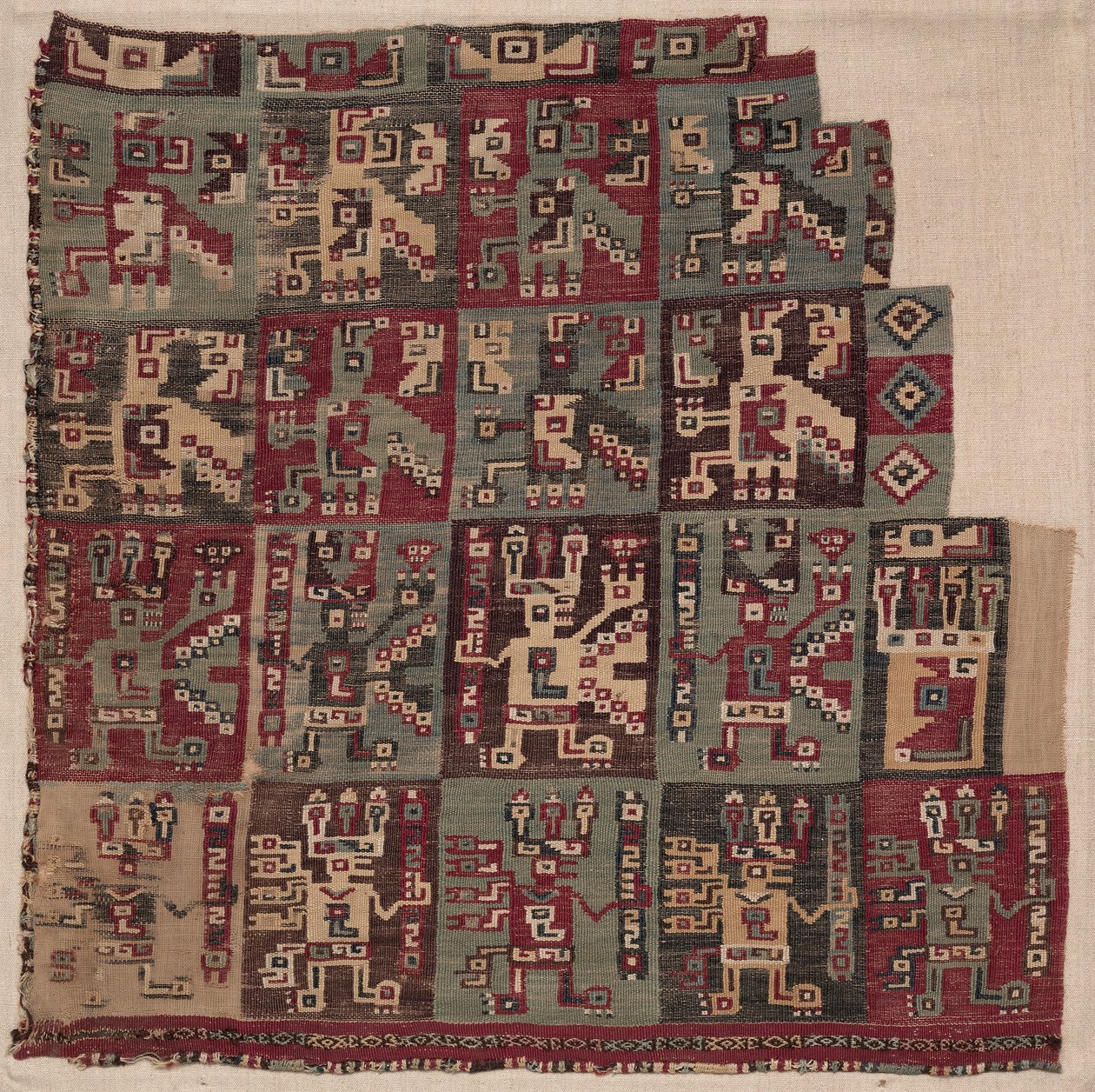 Rohový fragment, pravděpodobně z tuniky, 700-1100 n. l. od Unbekannt