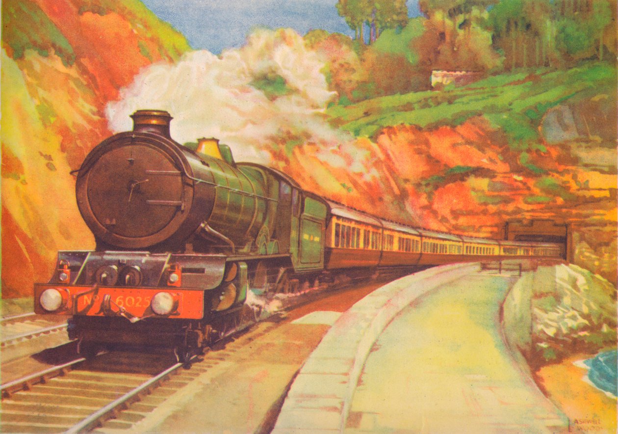 Cornish Rivera Limited, G.W.R., poblíž Dawlish, 1940 od Unbekannt