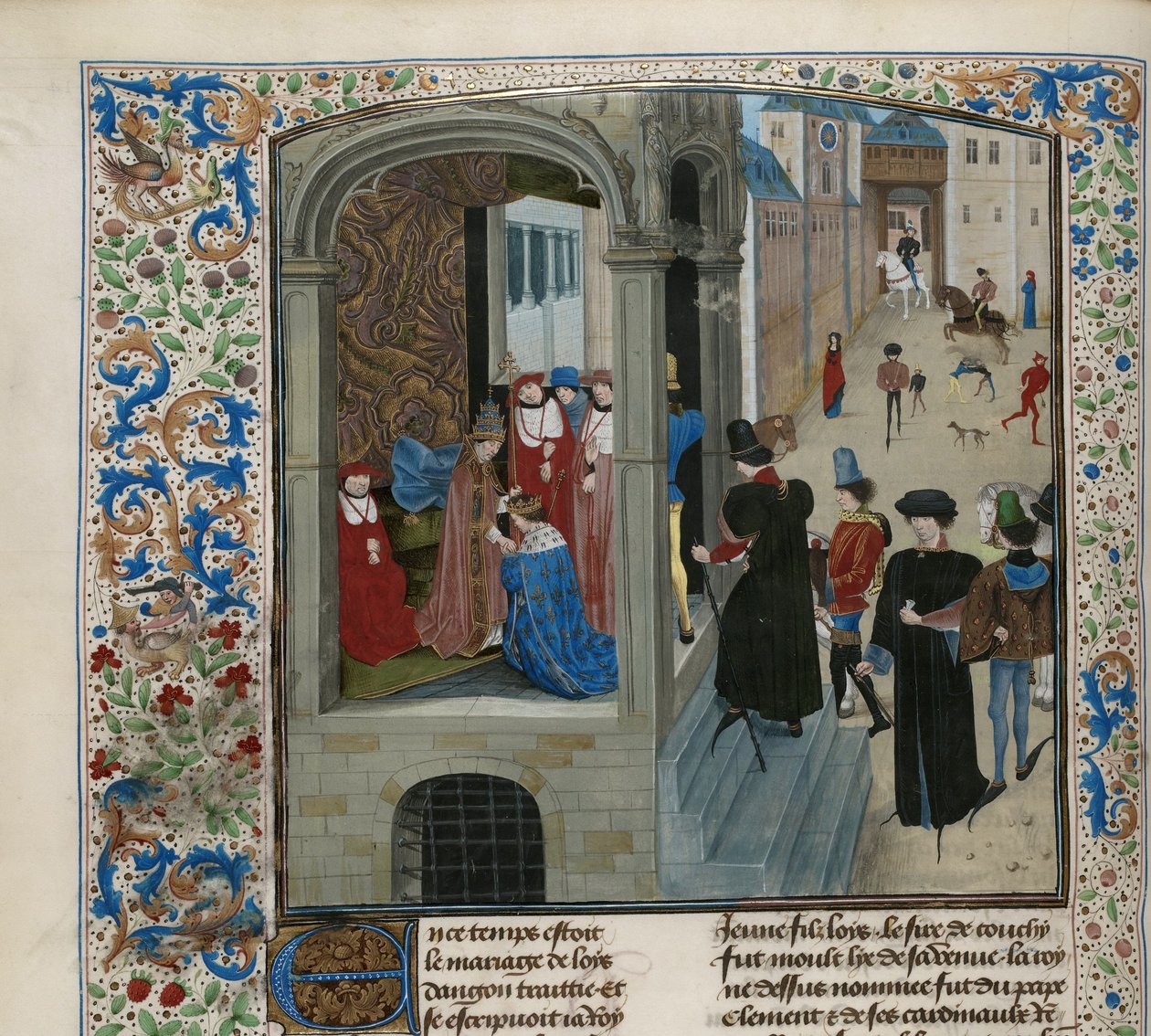 Korunovace francouzského Karla VI., cca 1470-1475. od Unbekannt