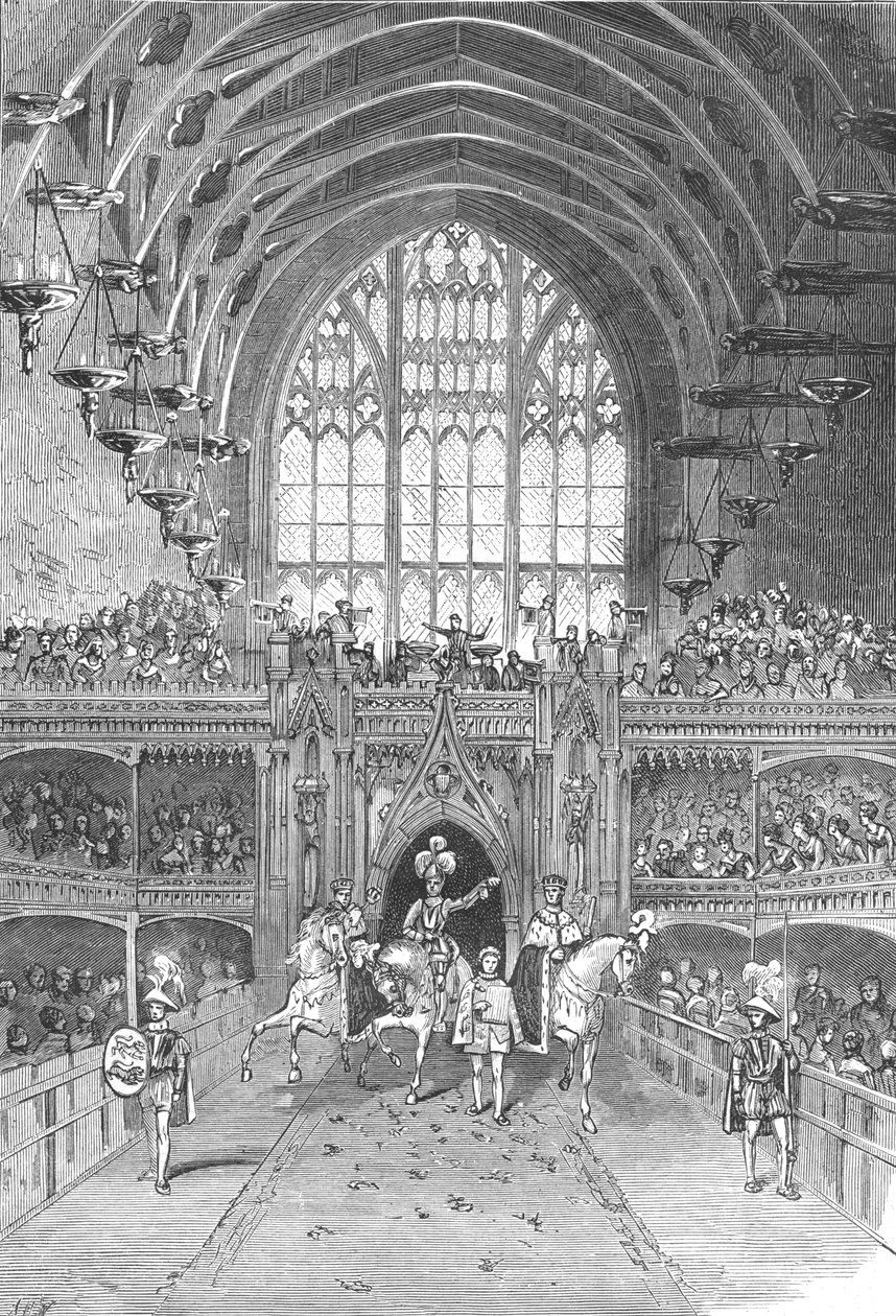 Korunovace Jiřího IV ve Westminster Hall, 1897. od Unbekannt