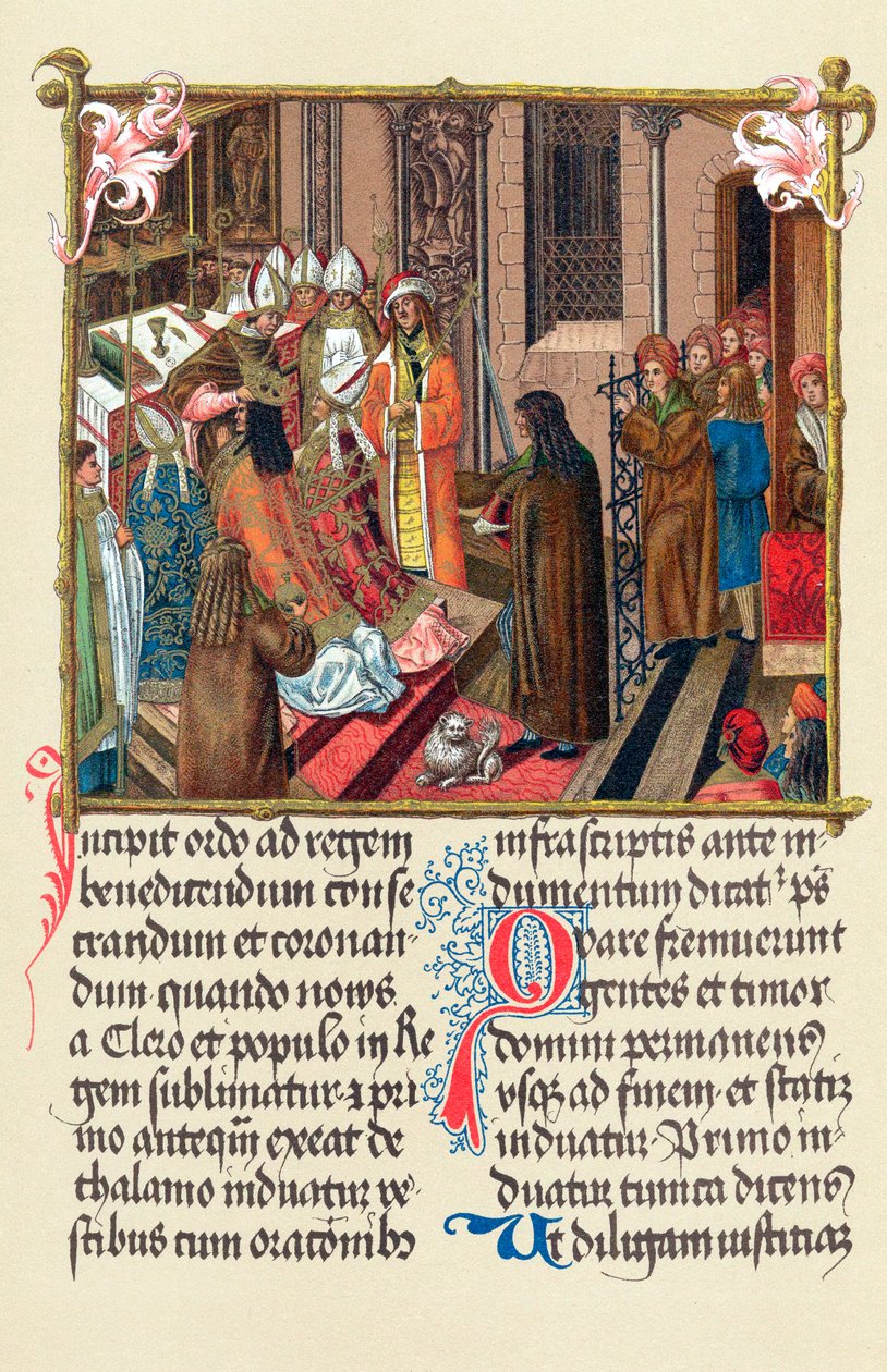 Korunovace polského krále Alexandra I. arcibiskupem z Hnězdna, Krakov, 1501 od Unbekannt