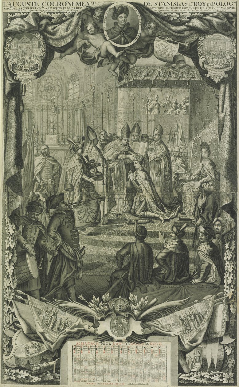 Korunovace Stanislava I. Leszczynského v roce 1705, 1706 od Unbekannt