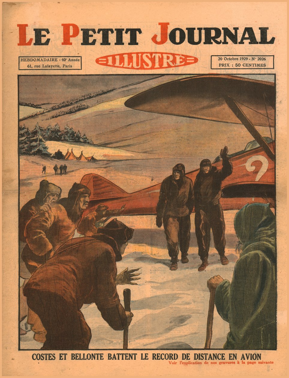 Costes a Bellonte překonali rekord letové vzdálenosti z roku 1929. od Unbekannt