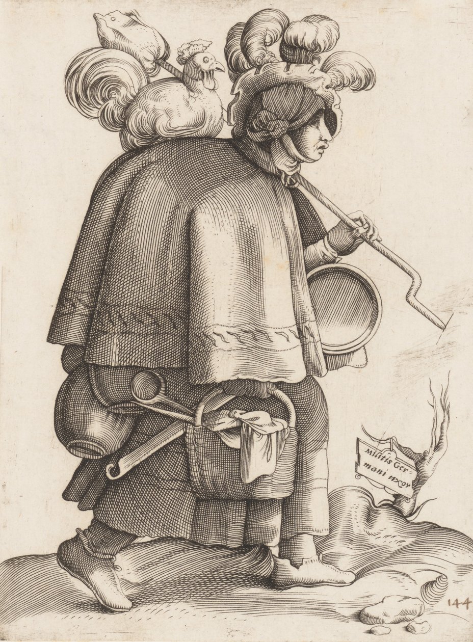 Kostýmní deska: Manželka válečníka z Německa, ca. 1558-70. od Unbekannt