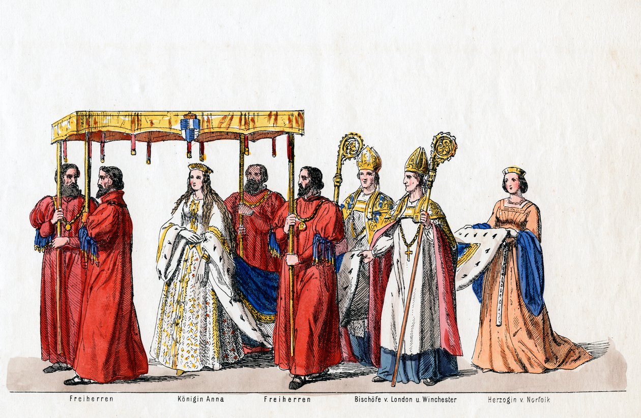 Kostýmní návrhy pro Shakespearovu hru, Jindřich VIII., 19. století. od Unbekannt