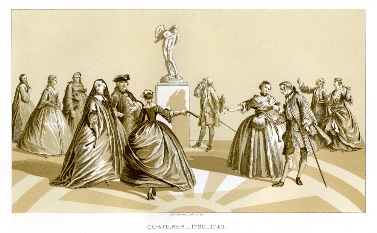 Kostýmy, 1720-1740, 1885 od Unbekannt
