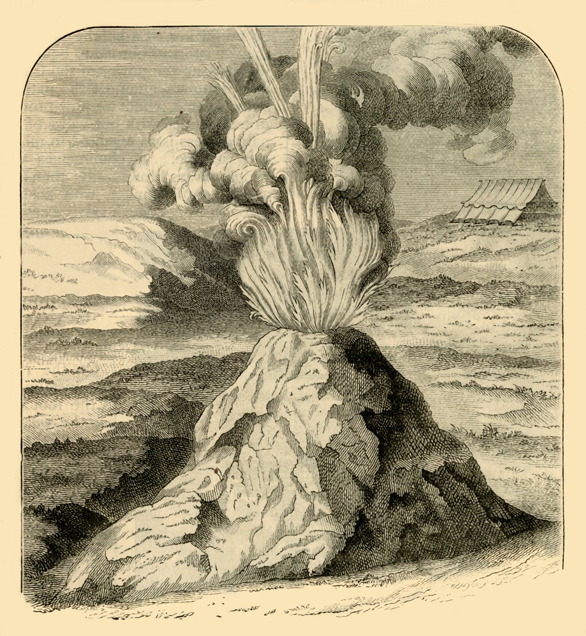 Cotopaxi při erupci v roce 1743, 1881. od Unbekannt