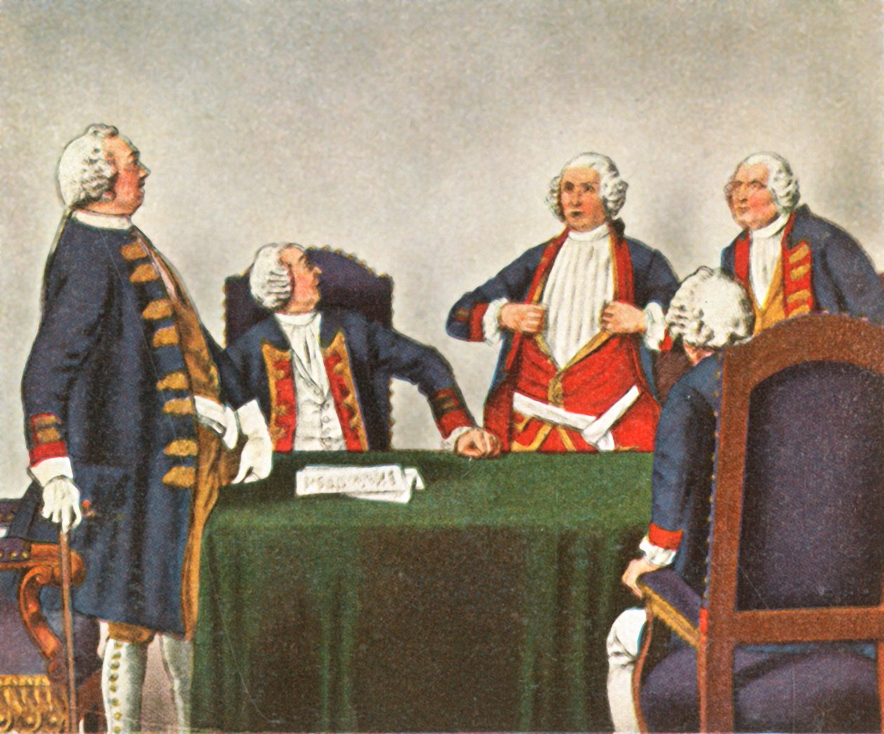 Válečná rada v Köpenicku, 1730, 1936. od Unbekannt