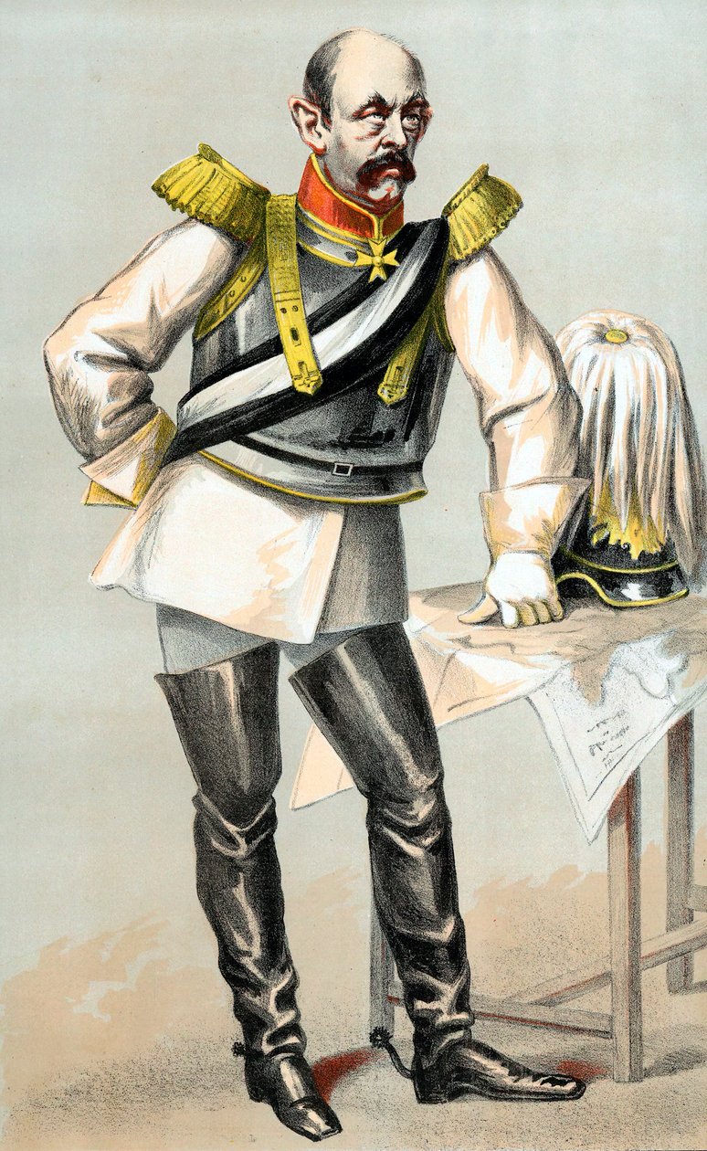 Hrabě Otto von Bismarck, prusko-německý státník, 1870 od Unbekannt