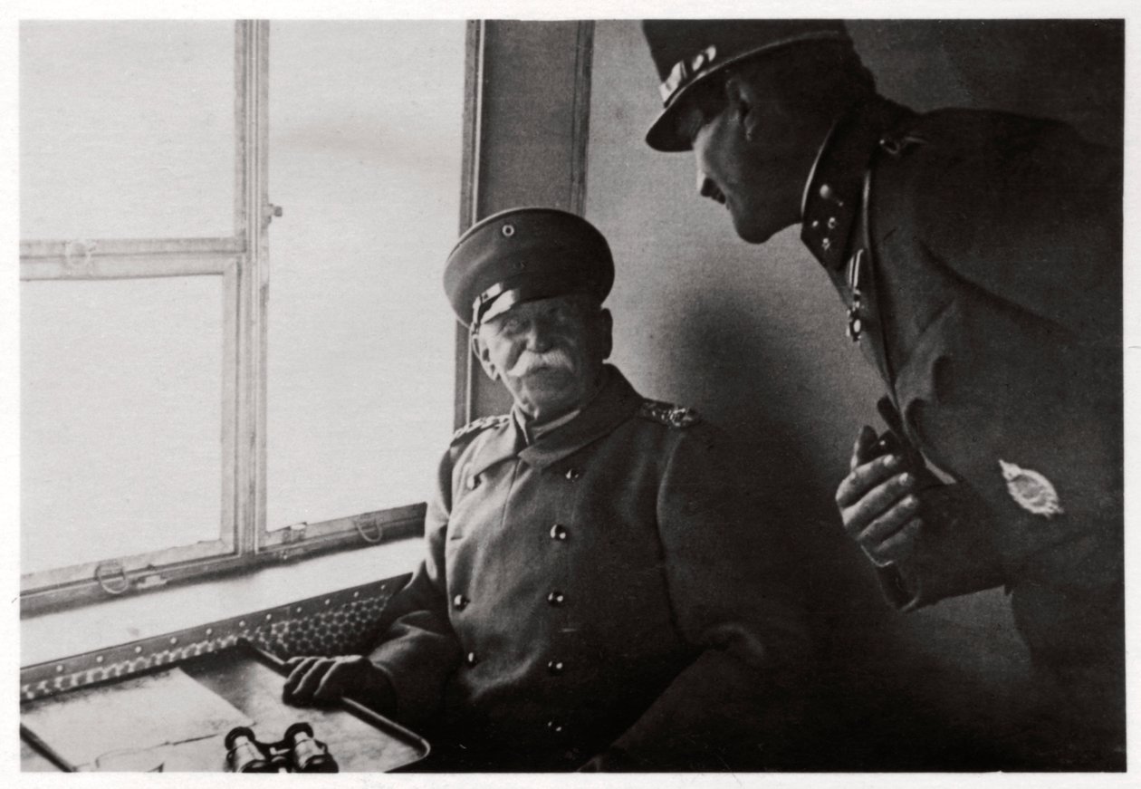 Hrabě Zeppelin a kapitán Macher na palubě Zeppelin L30, 1916 1933 od Unbekannt
