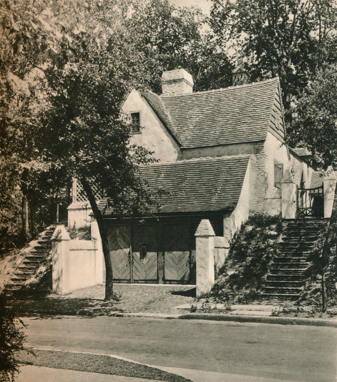 Venkovský dům pro pana Edwina C. Dubla, Forest Hills. Architekt Frank Forster, c1928 od Unbekannt
