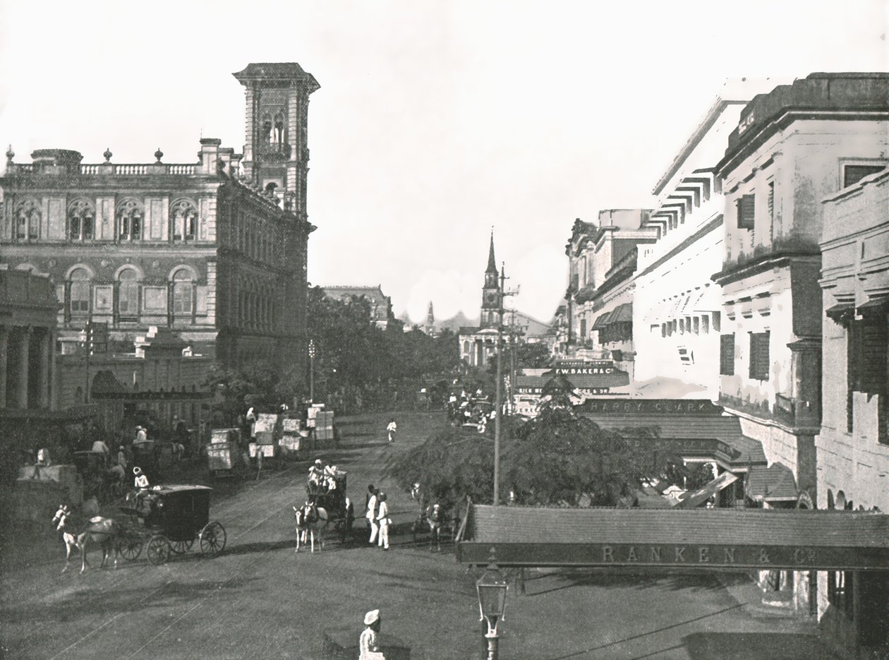 Court House Street, Kalkata, Indie, 1895. od Unbekannt