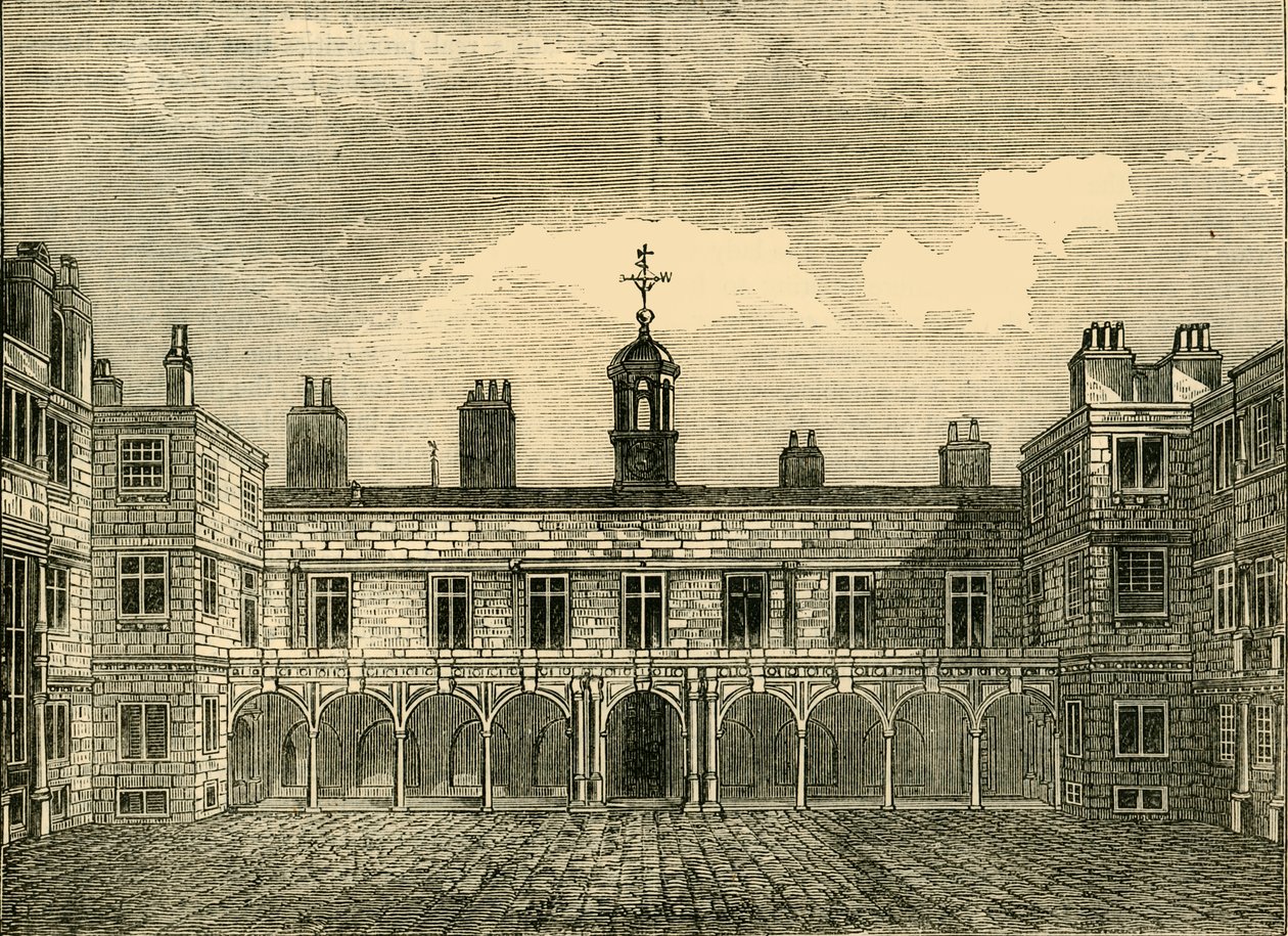 Court of Old Somerset House, od severu, 1881. od Unbekannt