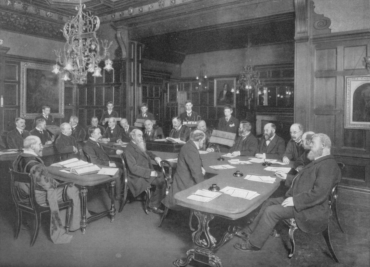 Court of the Cutlers Company: zkoumání práce jejich učňů, Londýn, 1902 1903 od Unbekannt