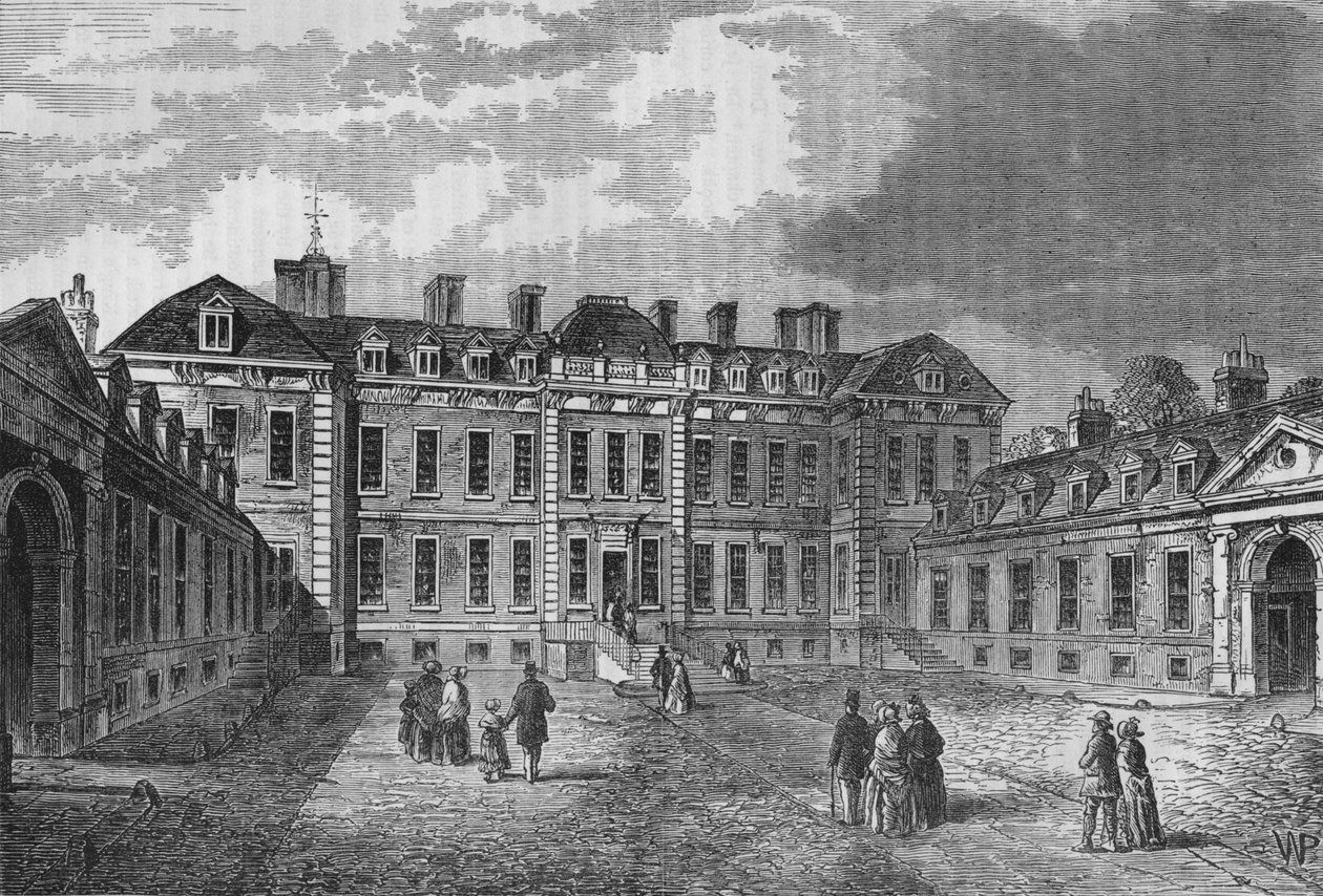Courtyard of Montagu House, Great Russell Street, Bloomsbury, Londýn, 1830 1878 od Unbekannt