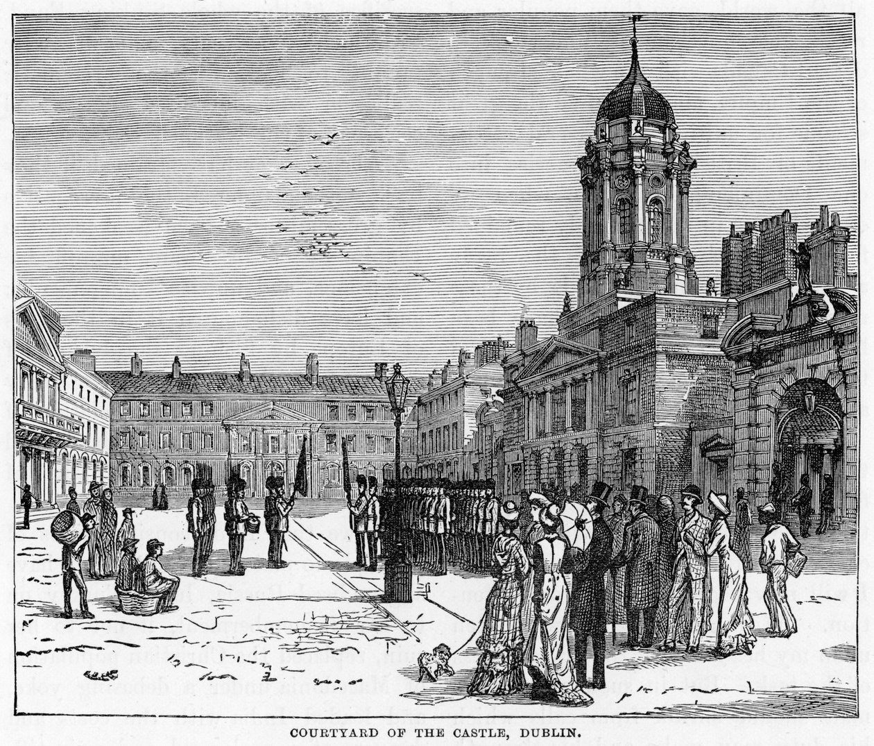 Nádvoří hradu, Dublin, 19. století od Unbekannt