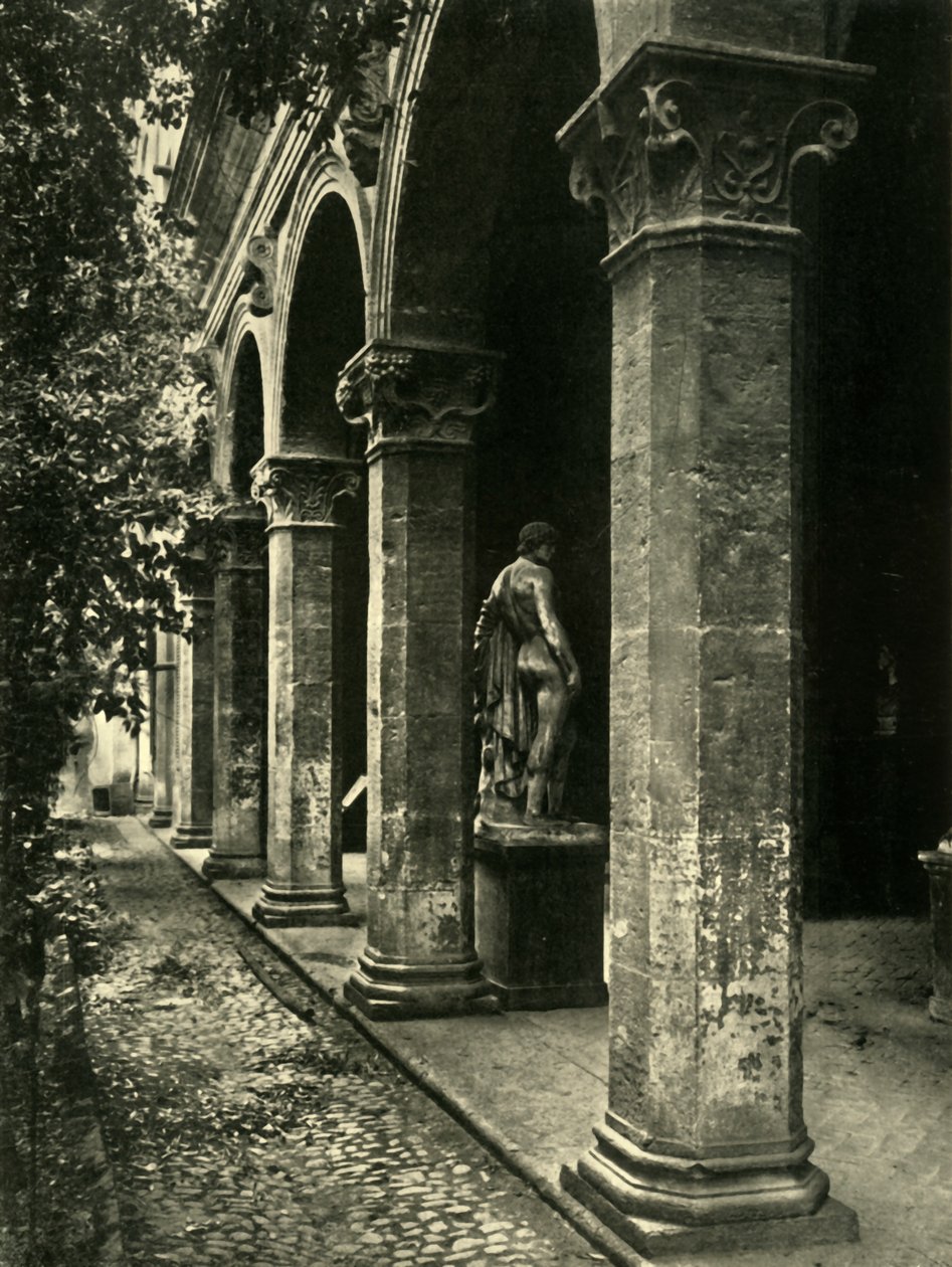 Nádvoří Palazzetto Venezia, Řím, Itálie, 1908. od Unbekannt