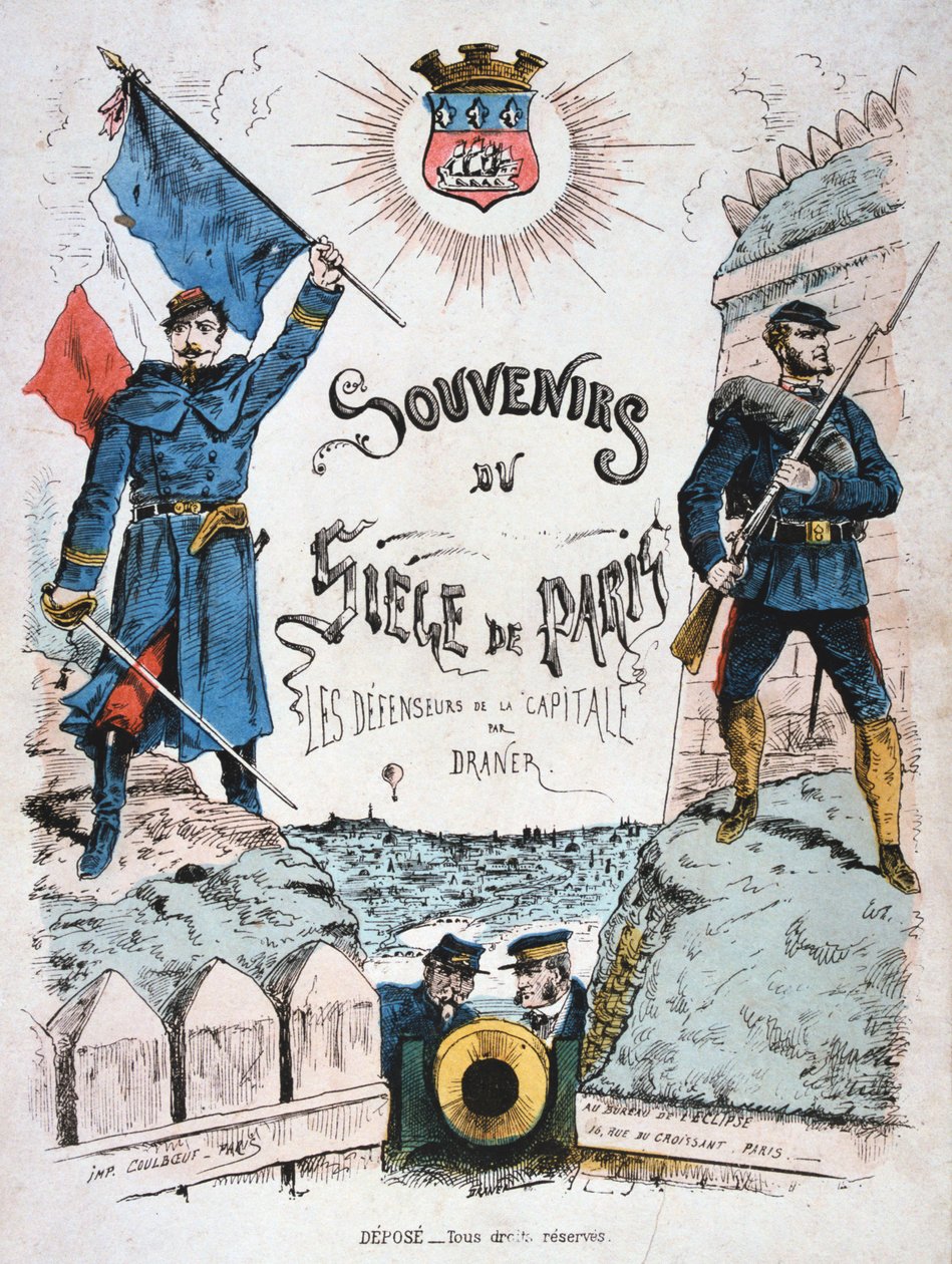 Obálka na Souvenirs du Siege de Paris, 1870-1871 od Unbekannt