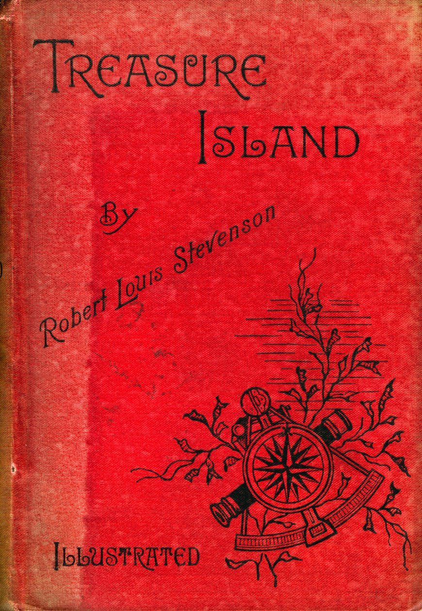 Obálka Ostrova pokladů od Roberta Louise Stevensona, 1886 od Unbekannt