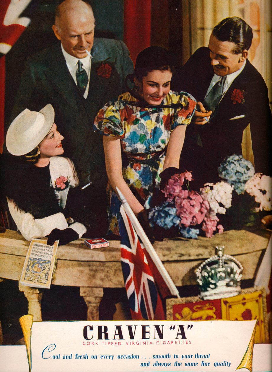 Craven A Cork-Tipped Virginia Cigarettes, 1937 od Unbekannt