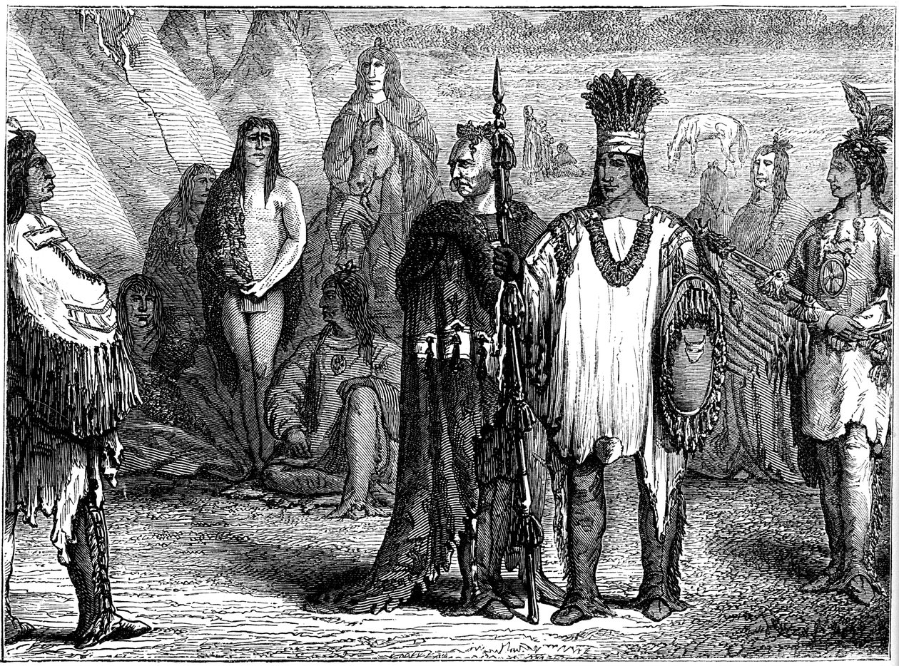Creek Indians, začátek 19. století c1880 od Unbekannt