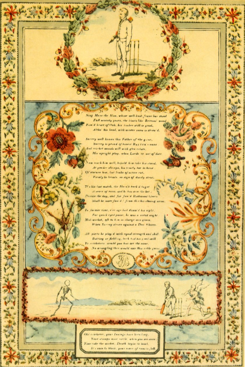 Kriketová píseň na počest čestného Baxtera ze Surrey, 1839, 1947. od Unbekannt