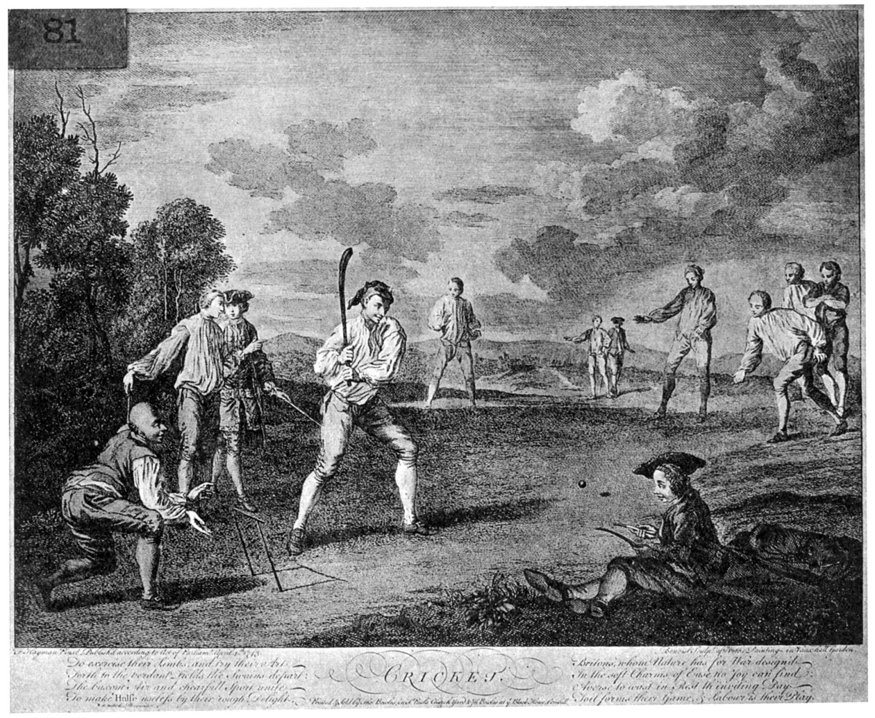 Kriket v roce 1743 1912 od Unbekannt