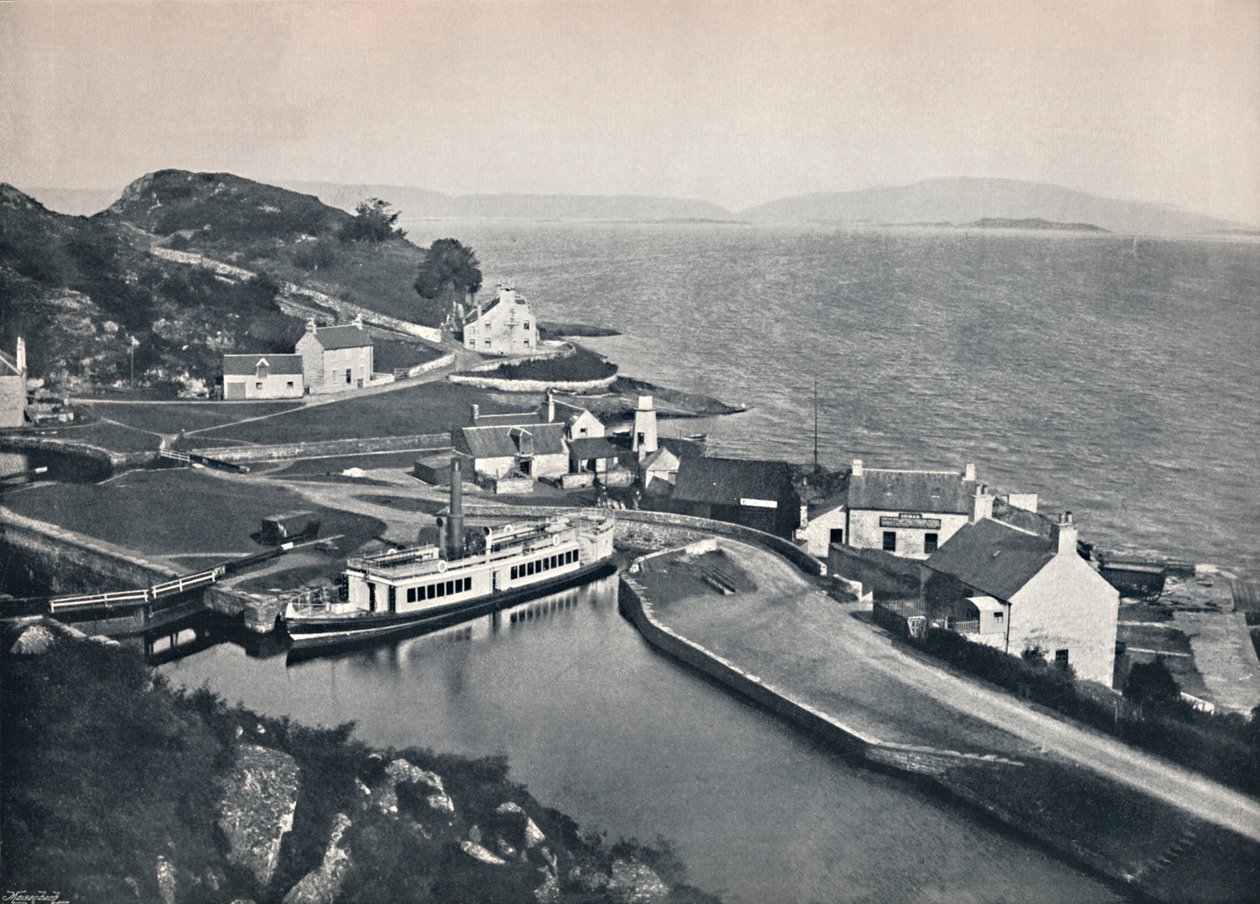 Crinan - Západní konec kanálu a zvuk Jura, 1895 od Unbekannt