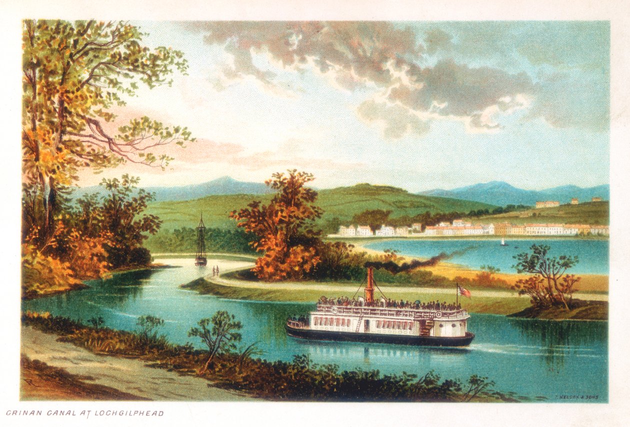 Crinan Canal v Lochgilphead, Skotsko, 1891 od Unbekannt