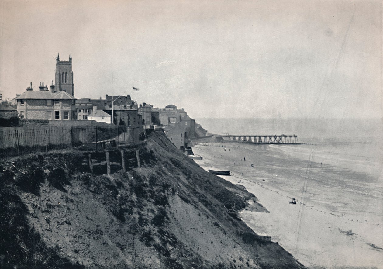 Cromer - Zobrazení kostela na útesech, 1895 od Unbekannt
