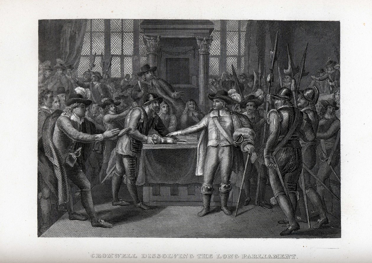 Cromwell rozpouští Long Parliament, 1882 od Unbekannt