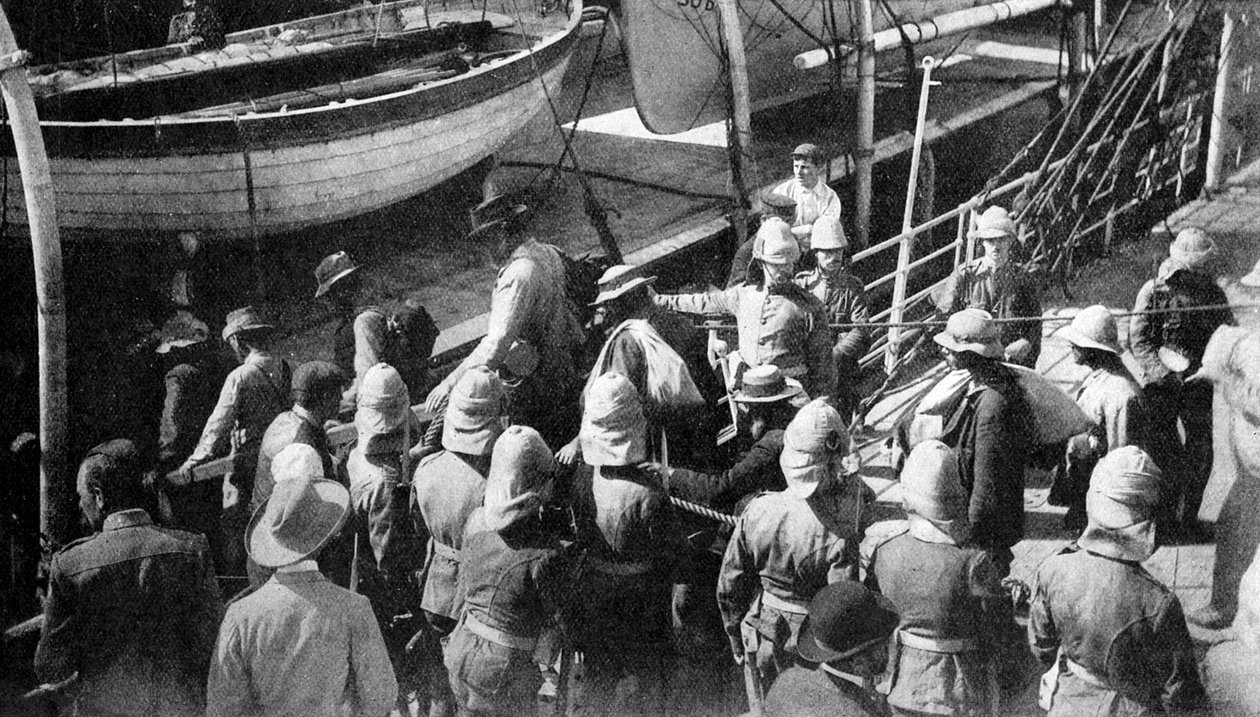 Cronjes Captive Warriors, Docks, Paardeberg, Jižní Afrika, 1900 od Unbekannt
