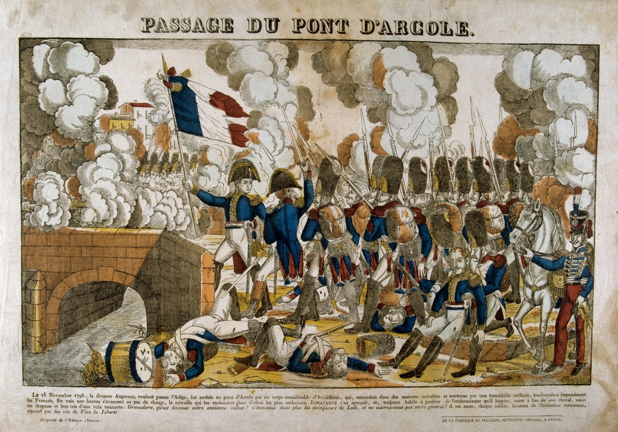 Přechod mostu Arcola, 15. listopadu 1796, 19. století od Unbekannt
