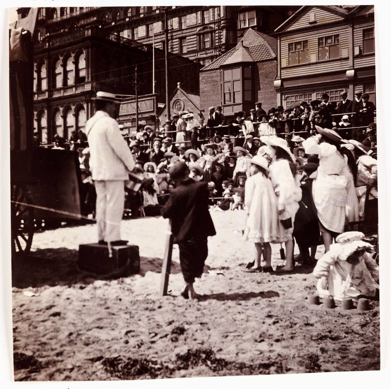 Dav sleduje plážového baviče, c 1905 od Unbekannt