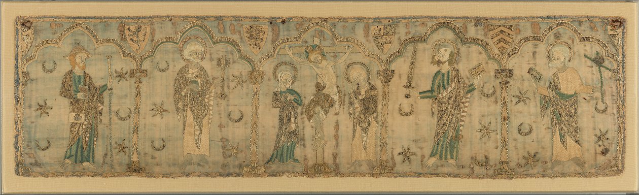 Ukřižování lemované Saints, Britové, ca. 1270 pravděpodobně před rokem 1272. od Unbekannt
