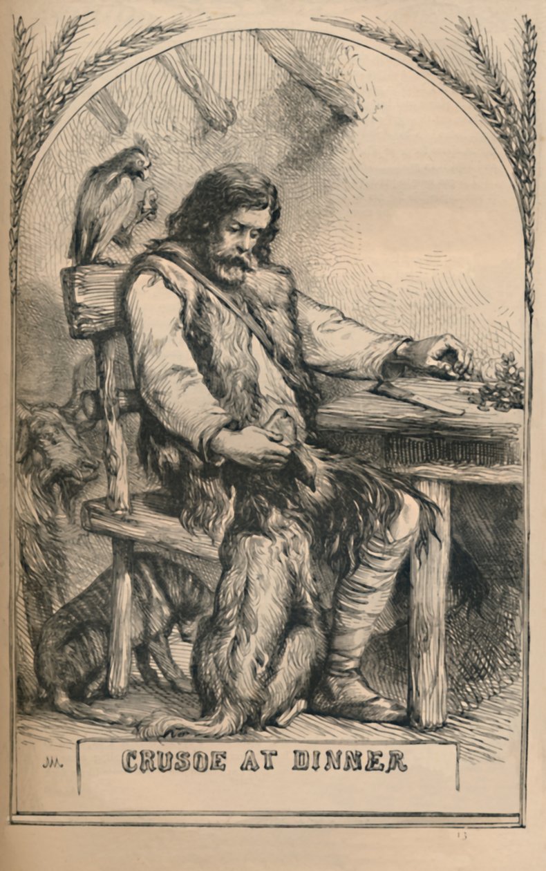 Crusoe na večeři, c1870 od Unbekannt