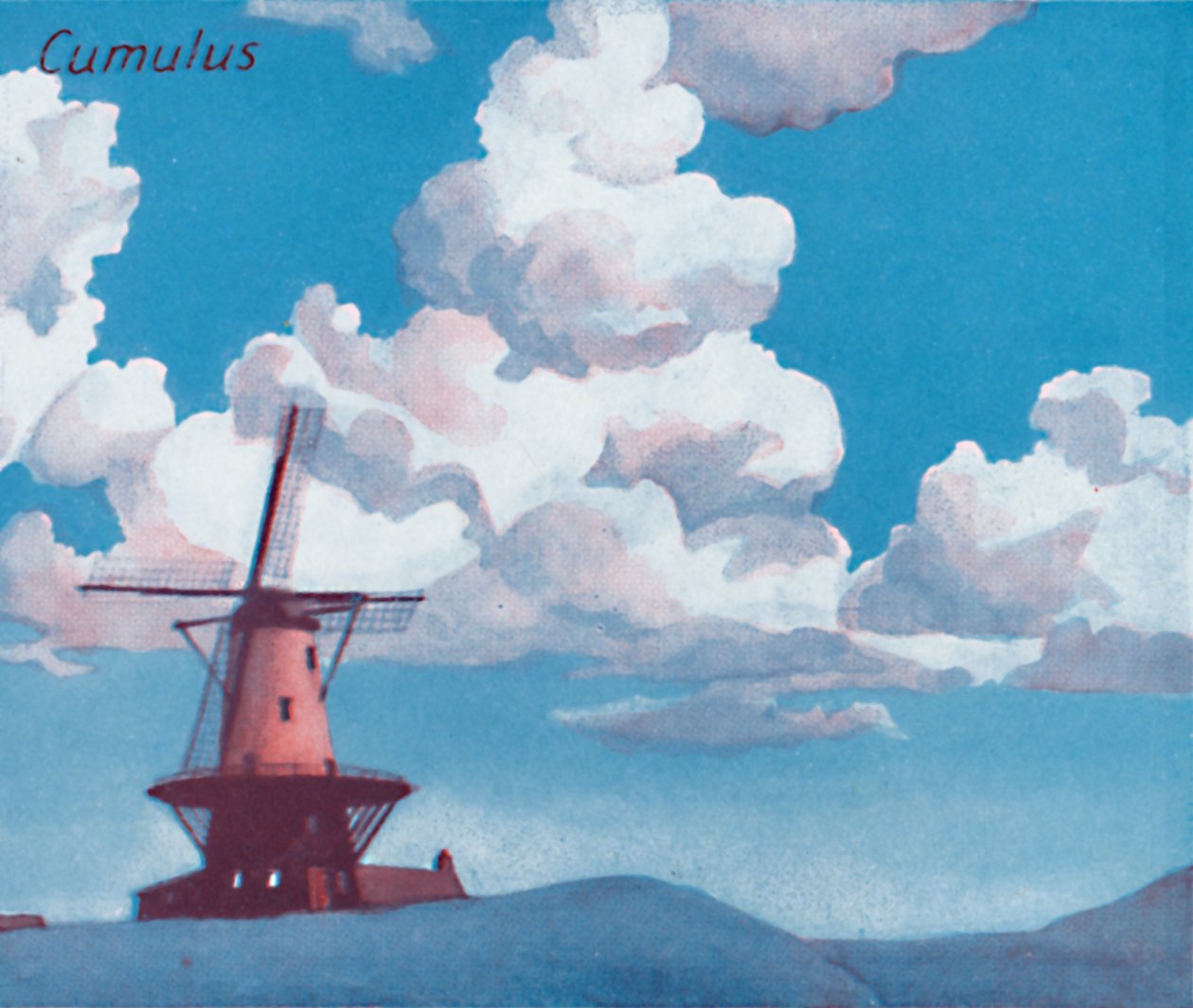 Kumulus - Tucet hlavních mrakových forem na obloze, 1935 od Unbekannt