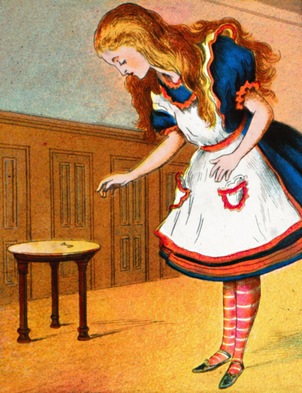 Zvědavější a zvědavější, vykřikla Alice, c1900. od Unbekannt