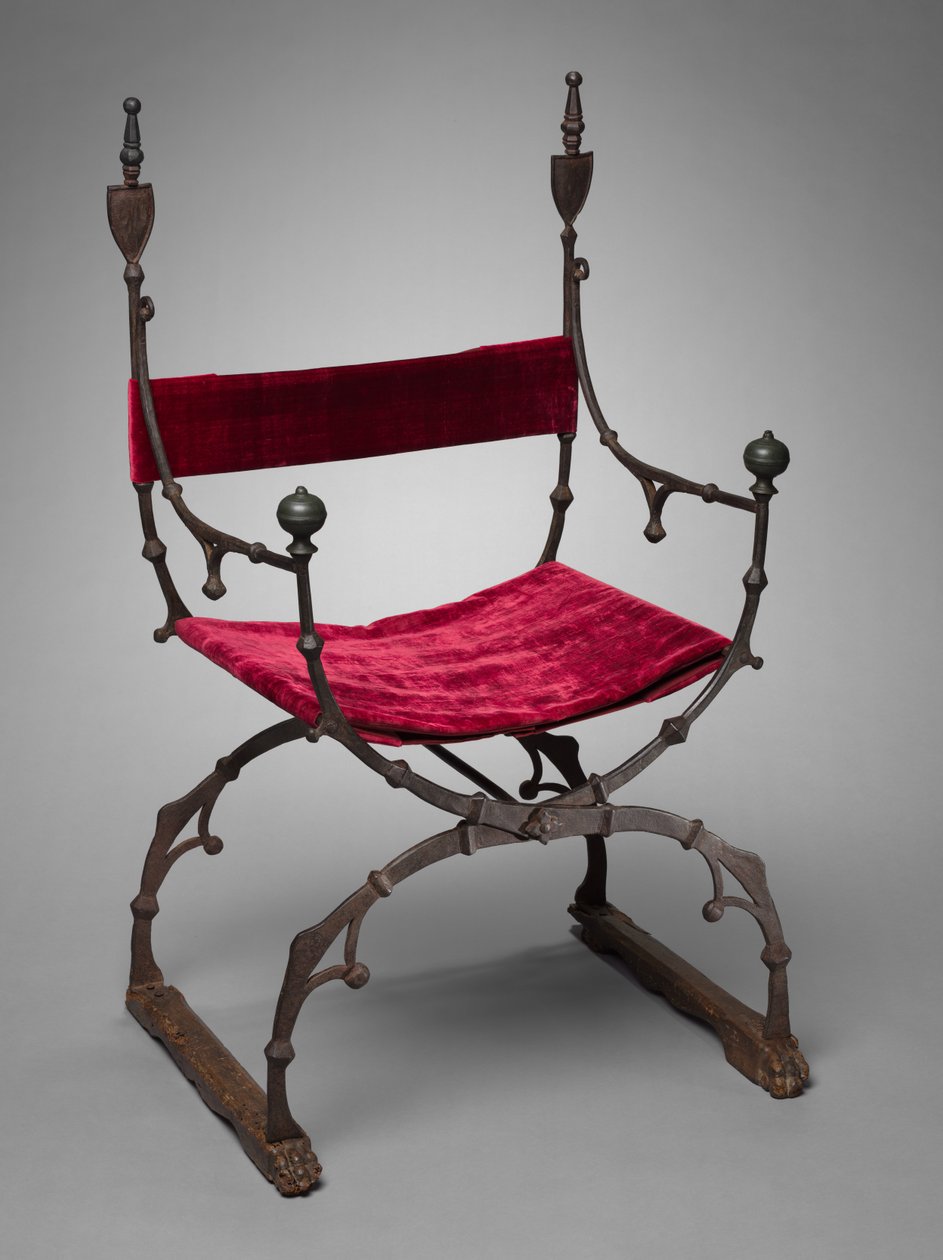 Skládací židle Curule, c. 1450-1500. od Unbekannt