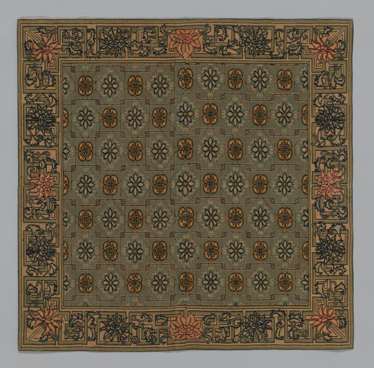 Povlak na polštář, Čína, dynastie Čching 1644-1911, c. 1900. od Unbekannt