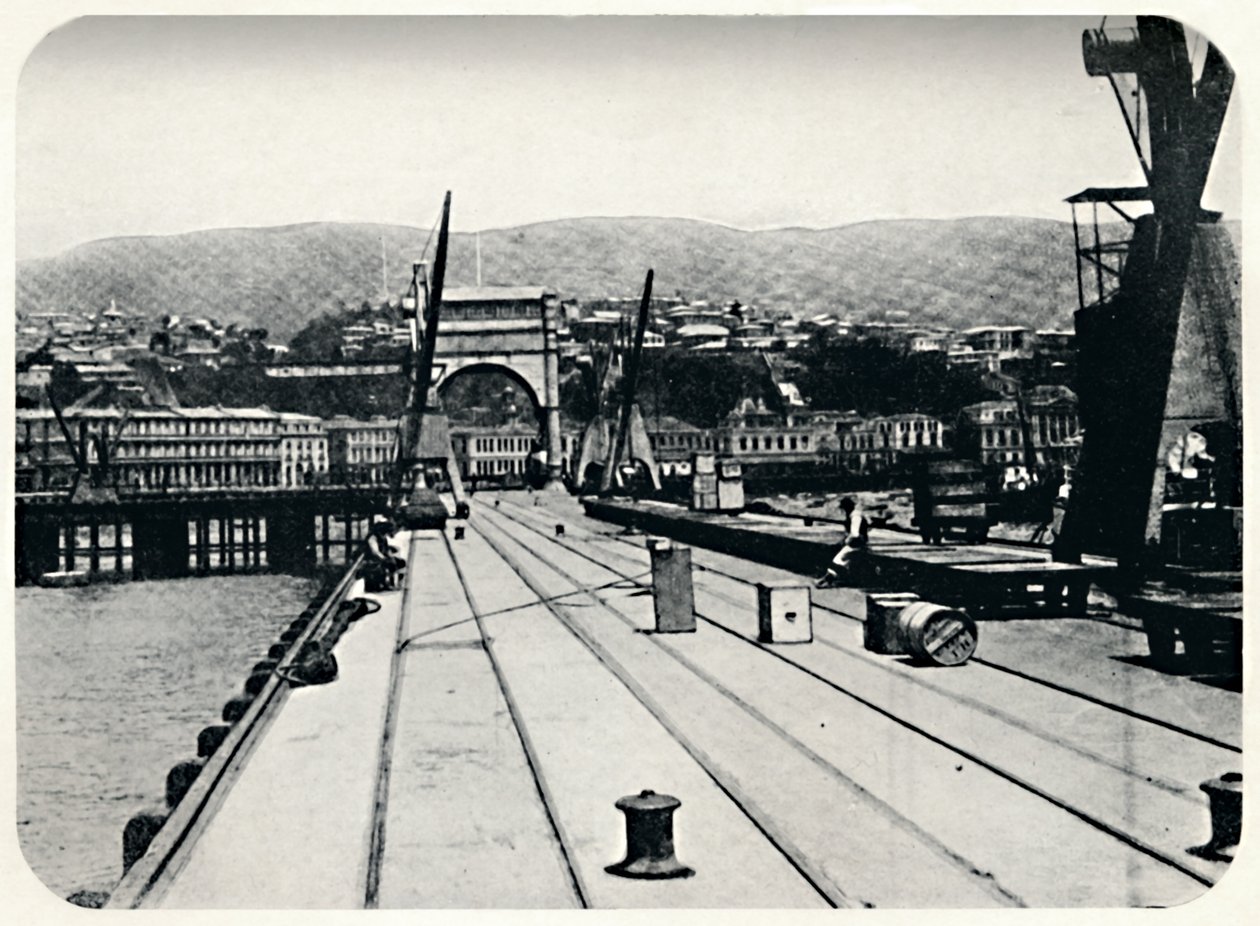 Celní molo, Valparaiso, 1911 od Unbekannt
