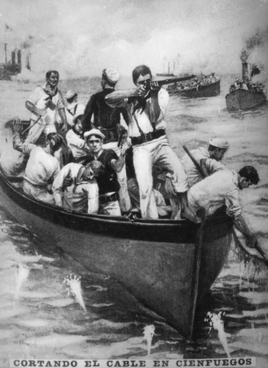 Cutting the Cienfuegos Cables, 1898, 20. léta 20. století od Unbekannt