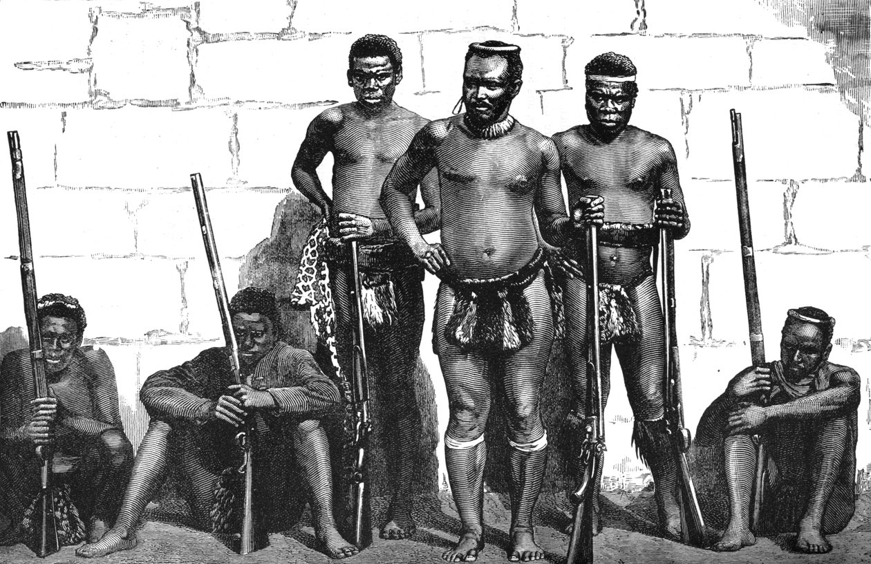 Dabulamanzi, jeden z vůdců Zulu v Isandhlwana a Ghingilovo, c1880 od Unbekannt
