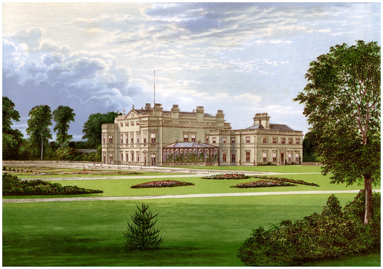 Dalton Hall, poblíž Beverley, Yorkshire, domov lorda Hothama, c1880 od Unbekannt