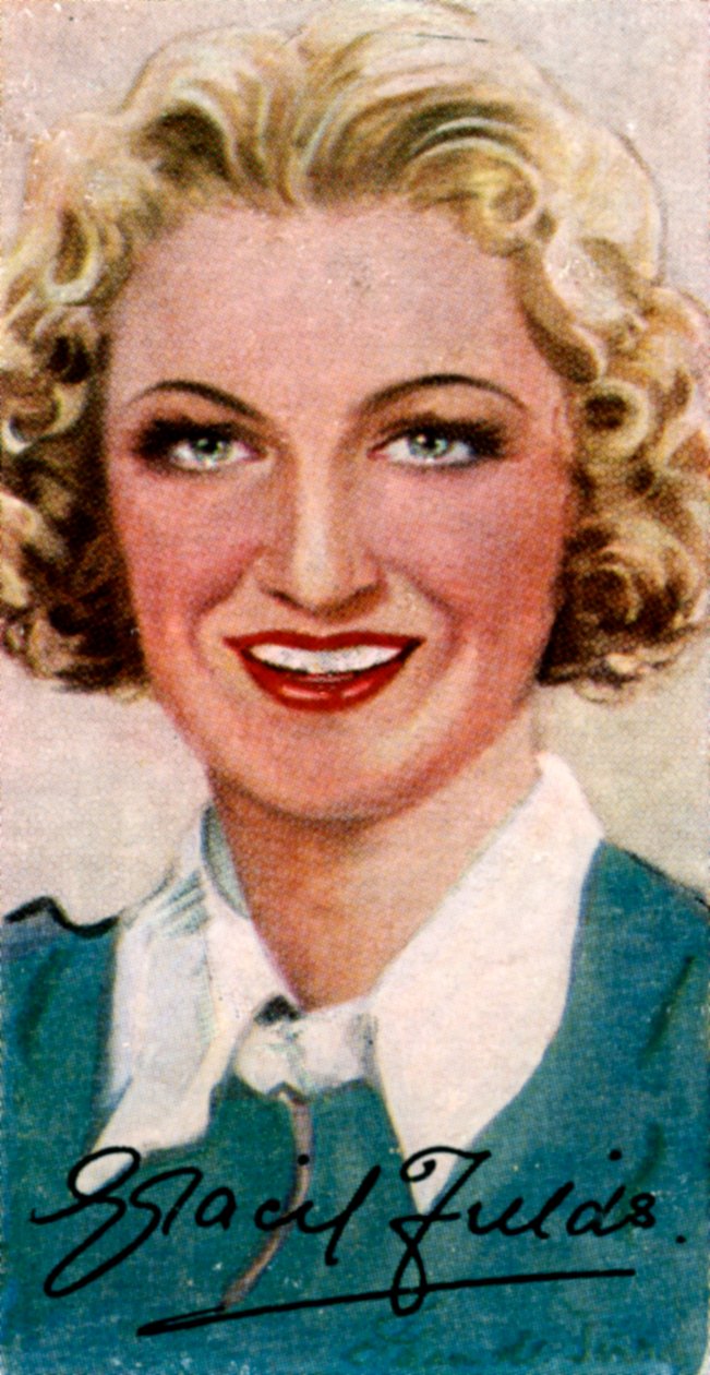 Dame Gracie Fields, 1898-1979, anglický zpěvák a komik, 20. století od Unbekannt