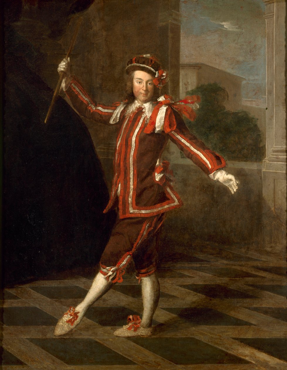 Tančící Mezzetin, asi 1720. od Unbekannt