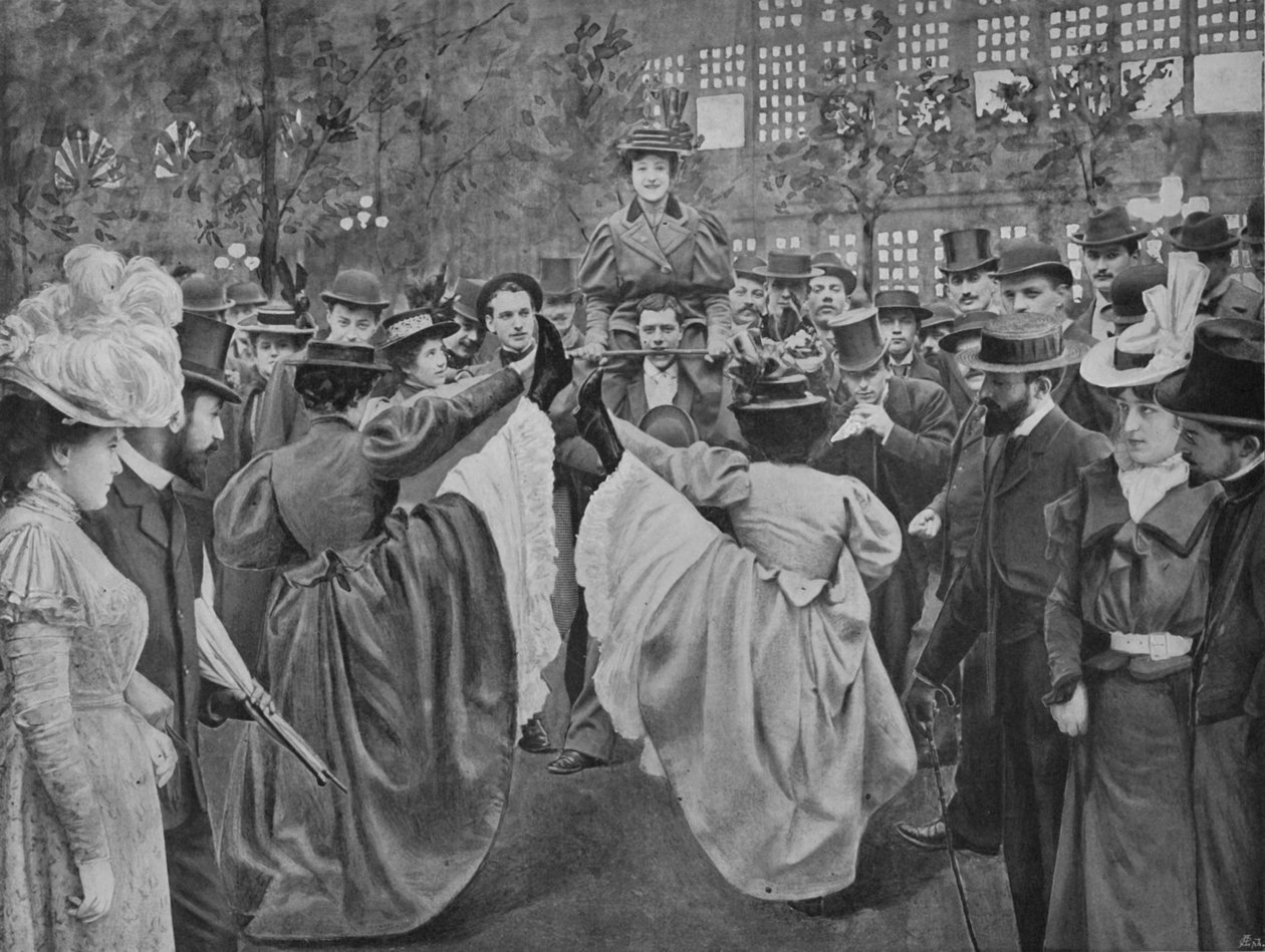 V zahradě Moulin-Rouge, 1900 od Unbekannt